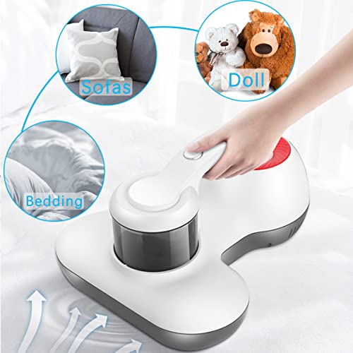 Mattress Vacuum Cleaner, Handheld UV Bed Vacuum Cleaner 16KPa & 12800 Vibrations Per/Min Upgraded Effectively Clean Up Bed, Pillows, Cloth Sofas, Carpets and Ther Fabric Surfaces Hersven