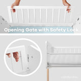 Comfy Cubs Wooden Bedside Bassinet Sleeper - Safe and Stylish Baby Crib - Ideal Baby Sleeper Bed Crib for Newborns and Infants - Perfect Nursery Essentials for Babies Comfy Cubs