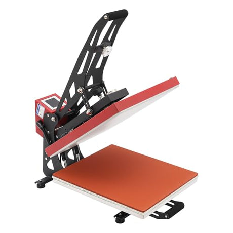 Heat Press 16x20 Inch, 1800W Power Heat Press Machine with LCD Touch Screen, Fast Heating, High Pressure Digital T-Shirt Press for T-Shirts, Hats, Mugs, Digital Industrial Sublimation Printer Goudergo