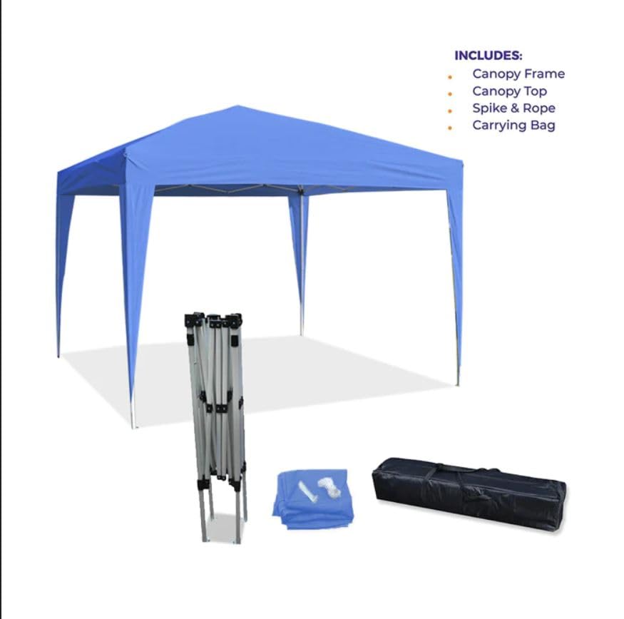 Impact Canopy 10' x 10' Canopy Tent Gazebo with Dressed Legs, White IMPACT CANOPY