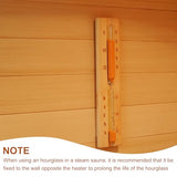 amocane Sauna 15 Minute Hourglass Sand Timer, Sauna Accessories Wooden Rotatable Timer for Infrared & Steam & Barrel Sauna (Hemlock Wood) amocane