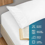 Utopia Bedding Twin Sheets Set - Brushed Microfiber - Soft Bed Sheets for Twin Size Bed Set - Includes 1 Fitted, 1 Flat, & 1 Pillow Case - Deep Pocket (White) Utopia Bedding