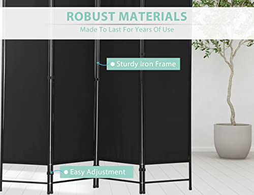 4 Panel Room Divider, Folding Portable Office Walls Dividers with Metal Frame Privacy Screen for Home Office Dorm Separation，Fabric Room Dividers，Room Dividers and Folding Privacy Screens Ckofgdsue