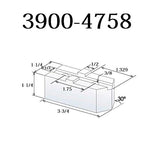 TAIKI 3900-4758 3 Piece American Standard Tongue and Groove Soft Steel Jaw Set, 8" Chuck Size HHIP