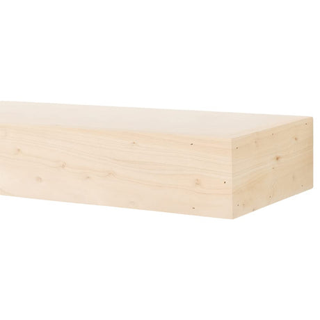 MANTELSDIRECT Mantels Direct Bedford 72 Inch Unfinished Mantel Shelf | 100% Maple Wood - Modern, Rustic, Traditional Floating Shelf for Fireplaces, Hearths, Décor MANTELSDIRECT