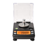 TOPWEIGH Milligram Scale, Dual Powered, Large Display, mg Scale, Adjustable Feet, 50g x 0.001g -Black, Digital Powder Scale, Level Bubble, Accurate and Sensitive TOPWEIGH