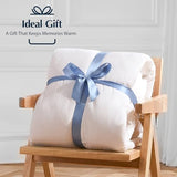 Pacific Coast Lightweight Goose Feather Down Fiber Comforters King Size, Summer Duvet Insert, Ultra Soft, Breathable, Hotel Luxury Bedding Comforter with 8 Tabs, White, 106 x 90 inches Pacific Coast