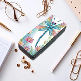 JISHSHAY Diamond Painting Glasses Case Dragonfly Diamond Art Eyeglass Case Animal Gem Art Eyeglass Holder Gem Painting Sunglass Organizer Mosaic Kits for Adults Embroidery Kit Eye Glasses Holder JISHSHAY