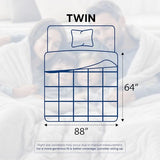 Utopia Bedding Comforters Twin Size, All Season Duvet Insert, Down Alternative Box Stitched Bed Comforter with Corner Tabs, Machine Washable (White) Utopia Bedding
