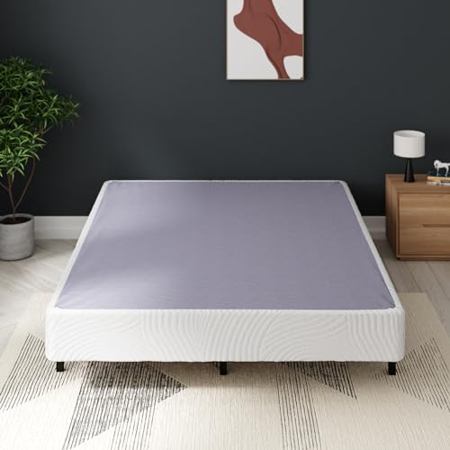 ZINUS Edgar 8 Inch Bamboo Box Spring, Mattress Foundation, Sturdy Bamboo Structure, Low Profile, Easy Assembly, Full Zinus