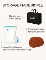 ZonLi Japanese Floor Futon Mattress Twin Size 75"x 39", 100% Cotton Cover 2.5'' Thicken Tatami Mattress, Foldable Sleeping Pad, Portable Dormitory Tatami Mat, Roll Up Floor Lounger Bed for Adult ZonLi