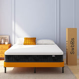 Swbvs Mattress Queen Size, 10 Inch Firm Queen Mattress Size with Hybrid Queen Bed Mattress in a Box, Pressure Relief & Supportive Queen Size Mattress Swbvs
