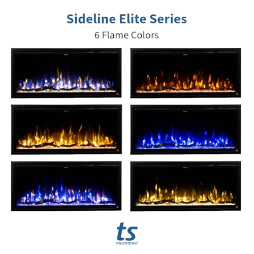 Touchstone Sideline Elite 60" Smart Alexa/WiFi Enabled Electric Fireplace with Surround Mantel - 1,500W Heater Touchstone