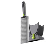 Gugxiom Fresh Meat Slicer Cleaver, Thickness Adjustable 2 or 4 mm, 17 IN 1 Stainless Steel Manual Fresh Meat Cutter Food Slicer, Fresh Meat Slicing Shredding, Not for Frozen or Deil Meat (Grey) Gugxiom