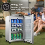 Equator 2.3cf Outdoor/Indoor Refrigerator IPX4 SS Builtin/FS 85 Cans Quiet 42dB Equator