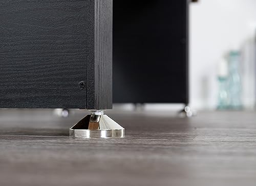 Hathaway BG1203 Avenger 9-Foot Avenger Shuffleboard for Family Game Rooms with Padded Gutters, Leg Levelers, 8 Pucks and Wax, Black Hathaway