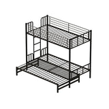 KEIKI Twin Over King Bunk Bed, Extendable Bunk Beds, Pull-Out Bunk Bed Frame Can Be Extendable, No Box Spring Needed KEIKI