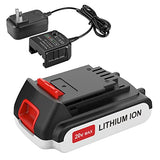 ANTRobut 3.5Ah Replacement for Black and Decker 20V Lithium Battery LBXR20 LB20 LBX20 LBXR2020-OPE LBX4020 with 20V Black and Decker Battery Charger LCS1620 ANTRobut