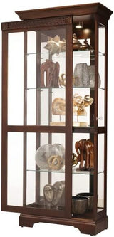 Howard Miller 549904 Blue Grass Curio Carbinet II Door Organizer Trays, Brown Howard Miller
