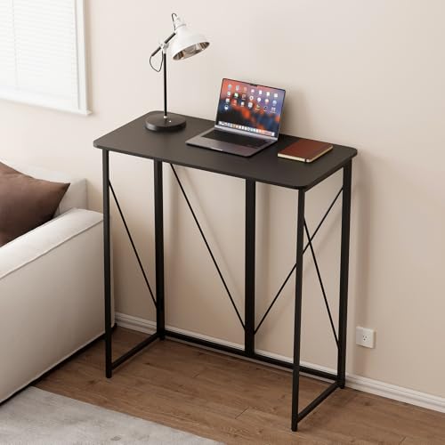 AIWOPET Folding Standing Desk, 39" Foldable Standing Desk, Collapsible Sit Stand Desk for Walking Pad Treadmill Home Office Living Room and Bedroom, 19.68" D x 39.37" W x 43.3" H, Black AIWOPET