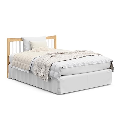 Graco Remi 4-In-1 Convertible Crib & Changer With Drawer (White & Natural) – GREENGUARD Gold Certified, Crib And Changing-Table Combo, Includes Changing Pad, Converts To Toddler Bed, Full-Size Bed Graco