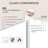 11x14 Picture Frame, USA-Sourced Natural Walnut Wood Photo Frame with Tempered Glass, Handcrafted Rounded Corner 11 x 14 Wooden Frame Matted to 8x10 Photos, Wall or Tabletop Display FLYJOE