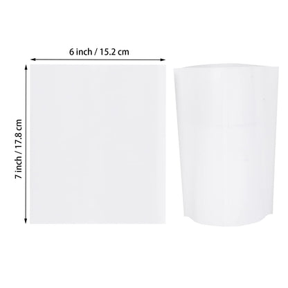 OLONTRIC 6 x 7 Inch White Sublimation Shrink Wrap Sleeve for 12 OZ Sublimation Wine Tumbler and Other Sublimation Blanks, Heat Transfer Shrink Wrap Sleeve for Print by Oven, 50 Pcs Shrink Wrap Film