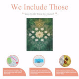 Green Floral kaleidoscope-107279 Diamond Painting Kits, DIY 5D Paint for Adults Kids, Full Drill Crystal Diamond Drawing Suitable for Home Wall Decoration Fhuyiks