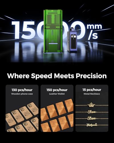 GWEIKE G3 Ultra 60W MOPA & 40W Diode Dual Laser Engraver, 3D Grayscale & Color Metal Engraving, 16MP Smart Camera, 15,000mm/s Fast Fiber Laser Cutter and Laser Engraver Machine for Metal Wood Acrylic G·WEIKE