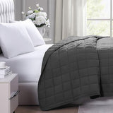 Casa Platino Twin Duvet Insert - Soft Blankets Lightweight Twin Size Bedding, Cooling Pre-Washed - Down Alternative Blanket - Charcoal Casa Platino