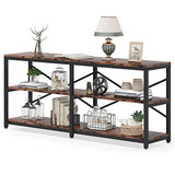 Tribesigns 70.9 Inch Industrial Console Table with Storage Shelves for Living Room and Entryway Tribesigns