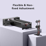 Longer RAY5 40W Laser Cutter and Laser Engraver for Tumblers with Air Pump, Rotary Roller Bundle, 8Pcs Risers17.3"x 17.3"x 0.86" Honeycomb Working Bed for CO2 or Diode Laser Engraver Cutting Machine Longer