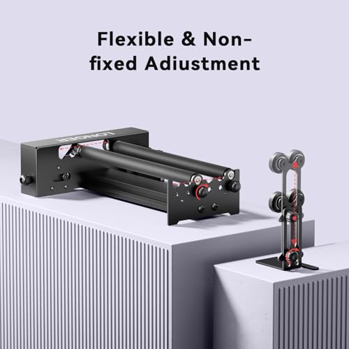 Longer Laser Engraver New-Rotary Roller, Y-axis 360° Rotation, Compatible with Other Brands of Engraver，a Good Partner for Laser Engraving Machine Longer