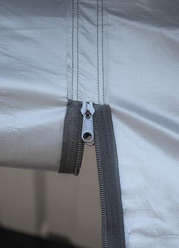 Arrow Carports Enclosure Kit for Galvanized Steel Carport, Fabric Carport Wall Panels, 20' x 20' x 7' Arrow