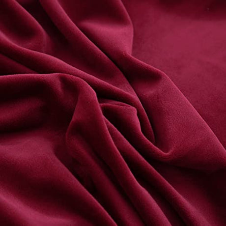 MIFXIN Armless Futon Slipcover Folding Sofa Cover Velvet Stretch Elastic Couch Furniture Protector for Foldable Futon Sofa Bed Without Armrests (Red) MIFXIN