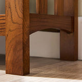 Leick Home 8261 Mission Bookcase Console Table with Drawers, Made with Solid Wood, for Living Room, Entry Way, Office, Bedrooms, Russet Finish Leick Home