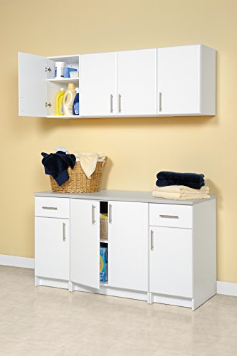 Prepac Elite 32" Storage Cabinet, White Storage Cabinet, Base Cabinet, Bathroom Cabinet with 1 Adjustable Shelf 24" D x 32" W x 36" H, WEB-3236