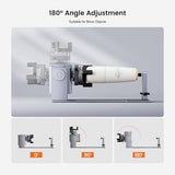 Algolaser 4 in 1 Laser Rotary Roller - Y-axis Rotary Chuck for Laser Engraver,180° Adjustable Jaw Chuck Rotary for Engraving Tumblers, Bottles & Cylindrical Objects Suitable for DIY KIT MK2/Alpha MK2 AlgoLaser