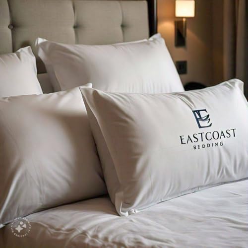 East Coast Bedding Balanced Dream 50/50 Goose Feather Down King Pillow 20x36 Inch Medium Support with 100% Cotton Shell – Single Pack East Coast Bedding
