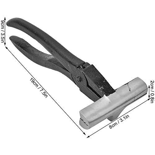 Oil Painting Stretching Pliers, Cast Iron Extra Wide Pliers, Black Handle Hand Tool Stretcher Bars Artist Framing Tool TOPINCN