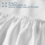 2 Pack Hospital Bed Sheets 36" x 80" x 9", Hospital Bed Fitted Sheets for Home & Hospital Care Beds, Soft Hospital Bed Sheets with Elastic All Around, White Magik & Kover
