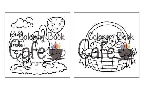 Cozy Spring: Cute Coloring Book for Adults & Teens with Easy and Bold Spring Inspired Designs (Bold and Easy Coloring Books) WoodArtSupply