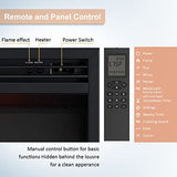 LegendFlame Jaden 36" W x 22" H (EF376) Electric Fireplace Insert with Front Trim Kit, Fire Crackling Sound, 750W/1500W Heater, Remote Control Legend Flame