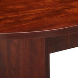 Lorell 72" Oval Conference Table, Top and Base, Cherry Lorell