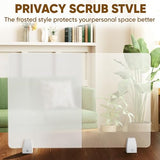 tonchean 4-Piece Desk Dividers Office Partitions, Privacy Desk Panel Protective, Privacy Screen with Clamps for Offices, Schools, Call Centers Workstation- 23.6“L x 15.8”W tonchean