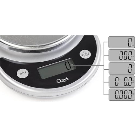 Ozeri® Pronto® Digital Multifunction Kitchen and Food Scale with Variable Graduation Technology®, Original Ozeri