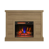 duraflame® Shiplap Wall Mantel Electric Fireplace, Calvin Brown Duraflame