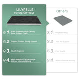 Lilypelle Japanese Floor Mattress Futon Mattress, Full Size 54"x 80" Foldable Roll Up Sleeping Tatami Mat Floor Lounger Guest Bed LILYPELLE