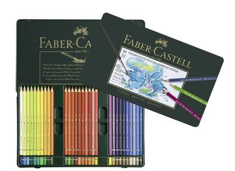 Faber-Castell Art & Graphic Albrecht Dürer Watercolour Pencil, Multicoloured, Tin of 60, for Art, Craft, Drawing, Sketching, Home, School, University, Colouring Faber-Castell