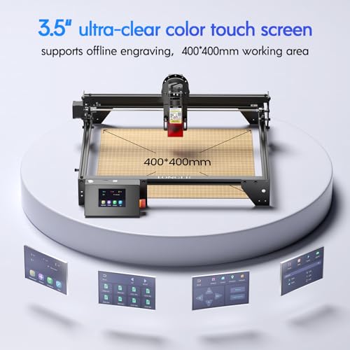 LONGER RAY5 5W Laser Engraver with Air Assist & LightBurn Camera, Auto Positioning & Capture, High-Precision Laser Cutter for Wood, Metal, Acrylic, Tumblers & Cylindrical Objects Longer